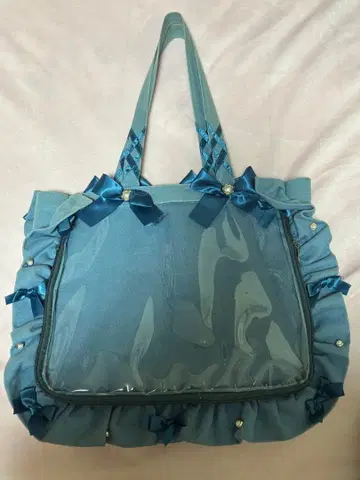 자카마트 프릴 디자인 이타백 앤티크 블루 3번째 필수