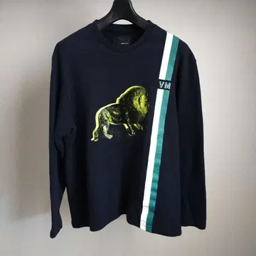 yoshiokubo 16AW 코팅 가공 라이온 맨투맨