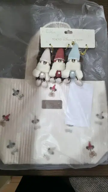 릴루린린 봉제 인형 참 디즈니 크리스마스 토트백 2025