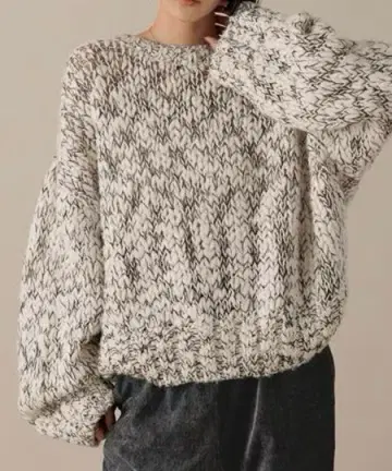 로리즈팜 슬라브 니트 풀오버