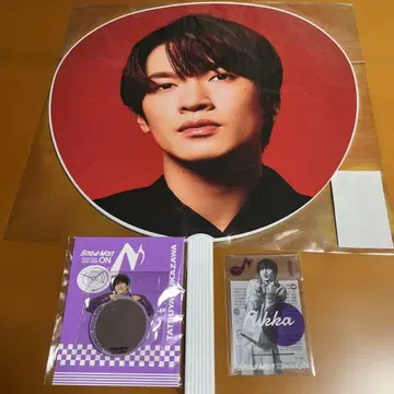 Snow Man 후카사와 타츠야 부채 미러 스티커 클리어 스티커