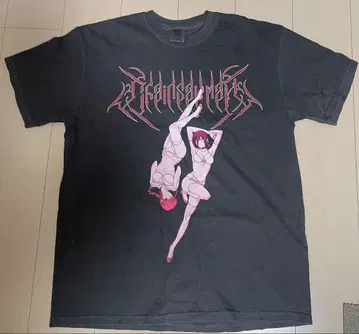 그래픽 T셔츠 Fade Black XL 사이즈