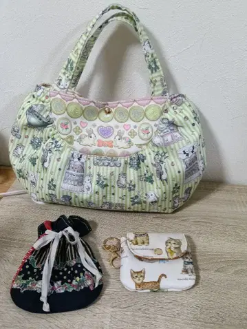 특별한 3종 세트: 가방, 복조리, 손바닥 사이즈 미니 파우치