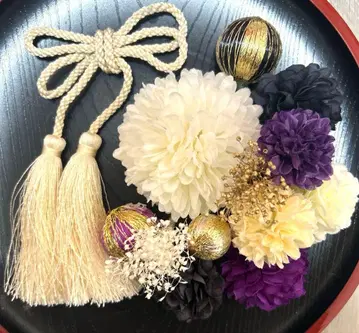 성인식 일본 의류 후리소데 시치고산 사전 촬영 머리 장식