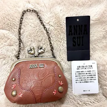 미사용 새상품 안나수이 ANNA SUI 가마구치 지갑 키링