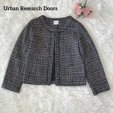 트위드 포멀 자켓 어반 리서치 도어스 노카라 자켓