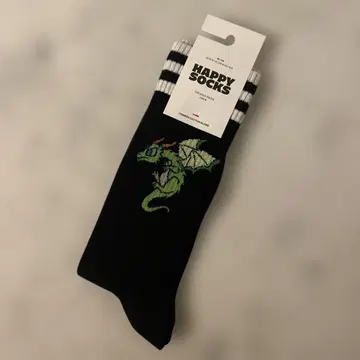 새상품 HAPPY SOCKS 드래곤 크루 삭스