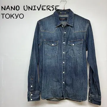 나노 유니버스 도쿄 데님 셔츠 긴팔 M 사이즈