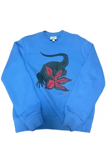 LACOSTE 스트레인저 싱스 트레이닝복 맨투맨 파랑 사이즈 3