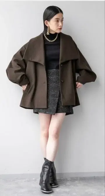 HARE/다크 브라운/코트