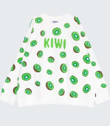 [ 신 사이즈 5 ] 후드 올 패턴 맨투맨 키위 패턴