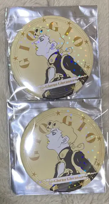 죠죠의 기묘한 모험 공식 샵 홀로그램 캔뱃지 죠르노 2세트