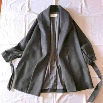 [블랙 바이 마우지] 캐시미어 숄 코트