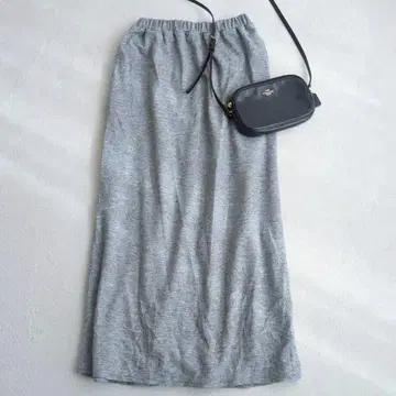 리엔다 롱 스커트 허리밴딩 깔끔한 성숙 캐주얼 심플 F