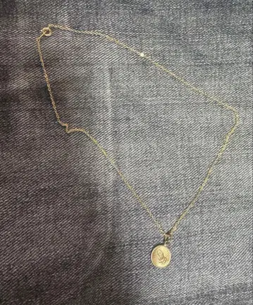 빈티지 플레이 핸드 치카노 골드 목걸이