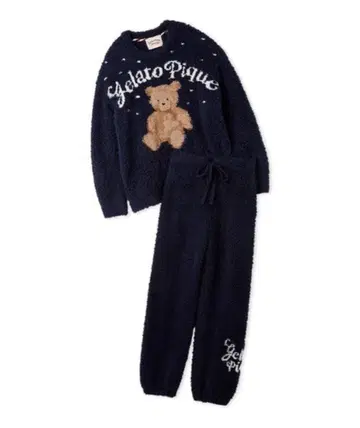 젤라또피케 HOLIDAY 젤라또 스노우 베어 풀오버 롱 팬츠