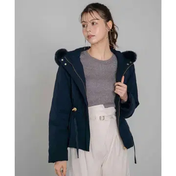 노엘라 충전솜 드로스트 코트