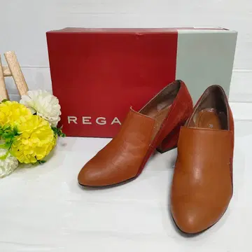 컨디션 최상 REGAL 리갈 부티 가죽 스웨이드 일본제 23cm 브라운