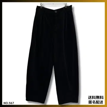 [ 새상품급 ] 속기모 와이드 팬츠 블랙 루즈핏 롱 바지 하의 따뜻한