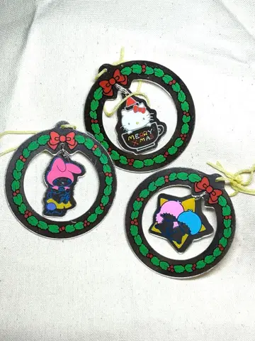 산리오 크리스마스 오너먼트 세트