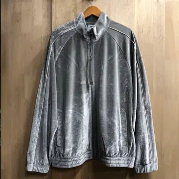 PRO CLUB 프로 클럽 벨로아 트랙 자켓 XL LL 실버