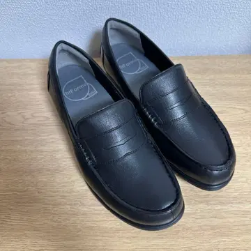 미사용급 fitfit 코인 로퍼 천연 가죽 블랙 로퍼