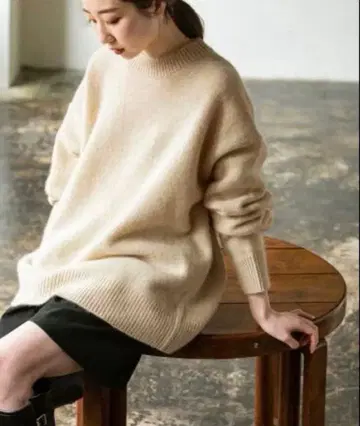 노블 YAK 니트 아이보리