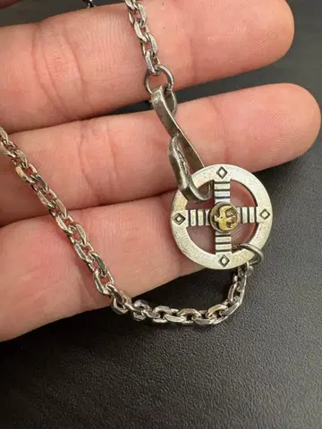 실버 925 소재 휠 후크 체인 세트 변색 있음