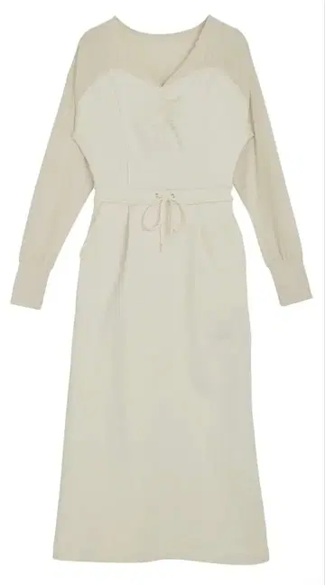 [ 새상품 ] UND DOCKING DESIGN SWEAT DRESS