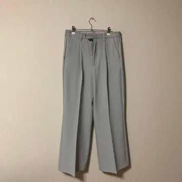 루즈 그레이 와이드 핏 슬랙스