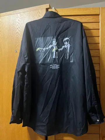 뱅크시 아트 프린트 전시회 한정판 셔츠 블랙