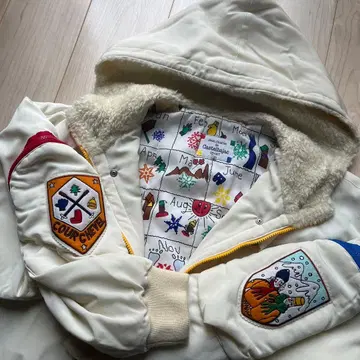 까스텔바작 다운 코트 자켓 동물 자수