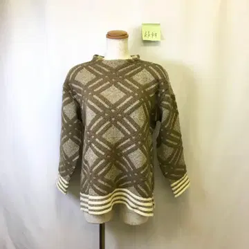 kk44 [ F ] Sel sucre 페어아일 오버 사이즈 로우 게이지