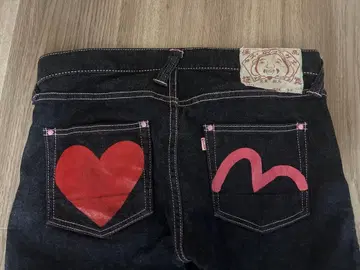 EVISU 데님 팬츠 로우라이즈