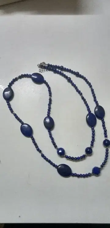 라피스 라줄리 목걸이, 실버