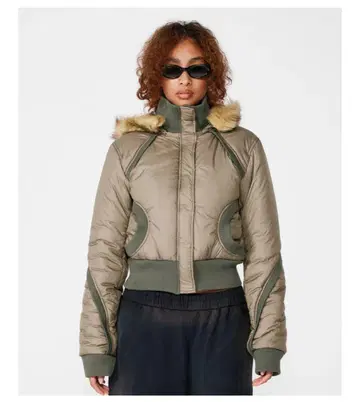 BEEDEN SWITCHING RIB 2WAY PUFFER JACKET