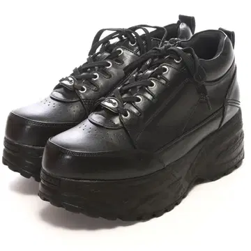 YOSUKE 통굽 플랫 스니커즈 (블랙)