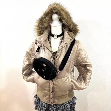 헤이세이 갸루 y2k 퍼 다운 자켓 맥브링 헤이세이 여자 그런지