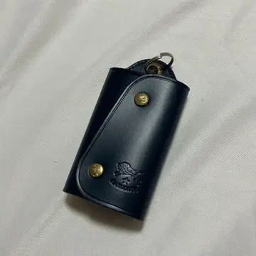 일비종떼 가죽 키케이스 네이비