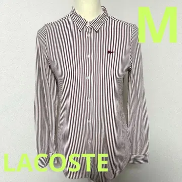 라코스테 LACOSTE 코튼 써모라이트 스트라이프 니트 셔츠