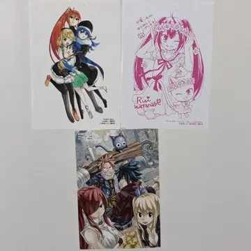 페어리 테일 FAIRY TAIL 코믹 특전 엽서 페이퍼