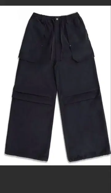 와이드 실루엣 디자인 포켓 파라슈트 팬츠 XXK4199
