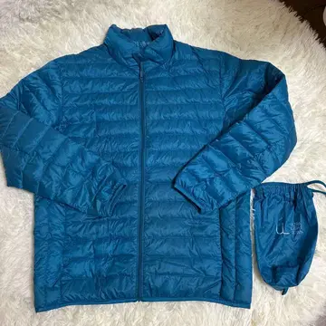 UNIQLO 블루 다운 자켓 M 수납 봉투 포함