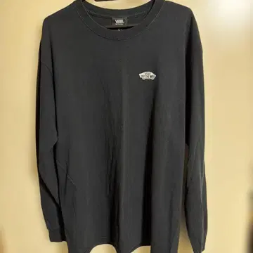 VANS 긴팔 셔츠 L 블랙 그래픽 프린트