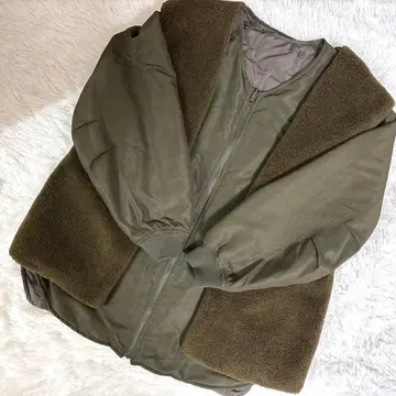 niko and - 올리브 그린 퀼팅 자켓