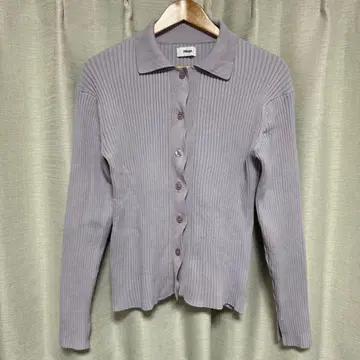 Alege. 리브 편직 긴팔 상의