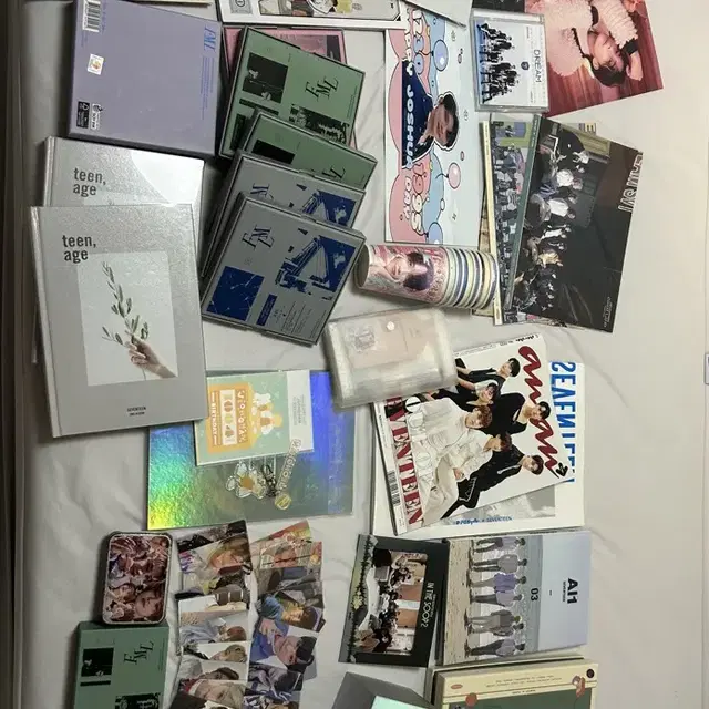 세븐틴 굿즈 처분 포카 포토북 6주년 참 7주년 참 개봉앨범 생일컵 캐럿