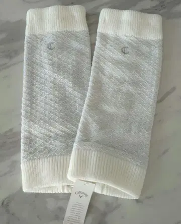 새상품 Callaway 레그 워머 화이트 프리 사이즈