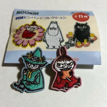무민 자수 핀 배지 컬렉션 미이 스너프킨 2세트 새상품