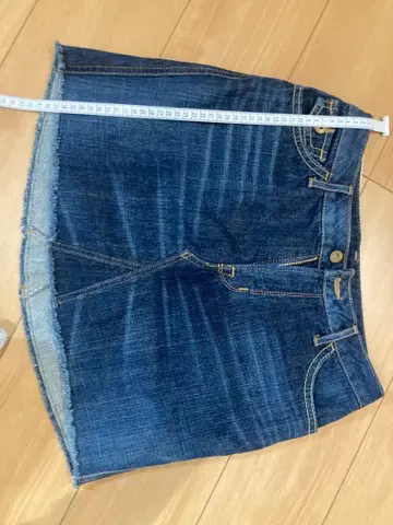 L 사이즈 인디고 타이트 스커트 L 사이즈